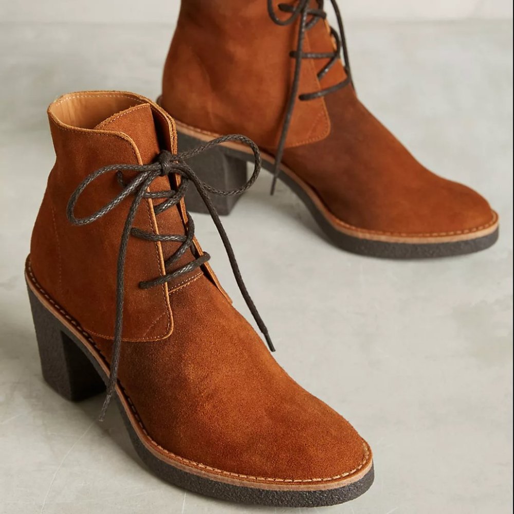 Miista Imelda Lace Up Suede Boots Size 36 US 5.5